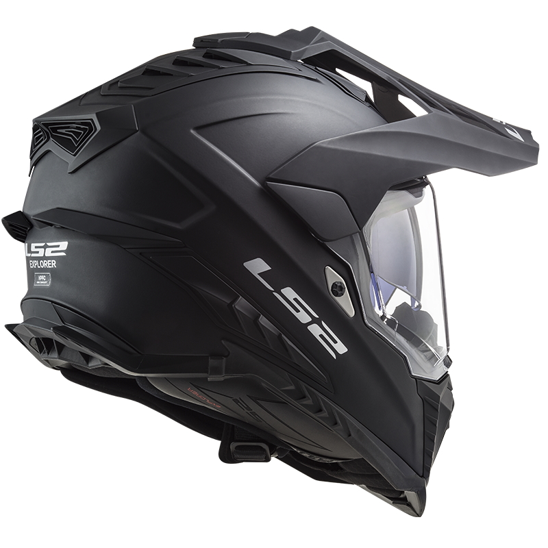 Ls Explorer Solid Mx Enduro Helm Matt Schwarz Insportline